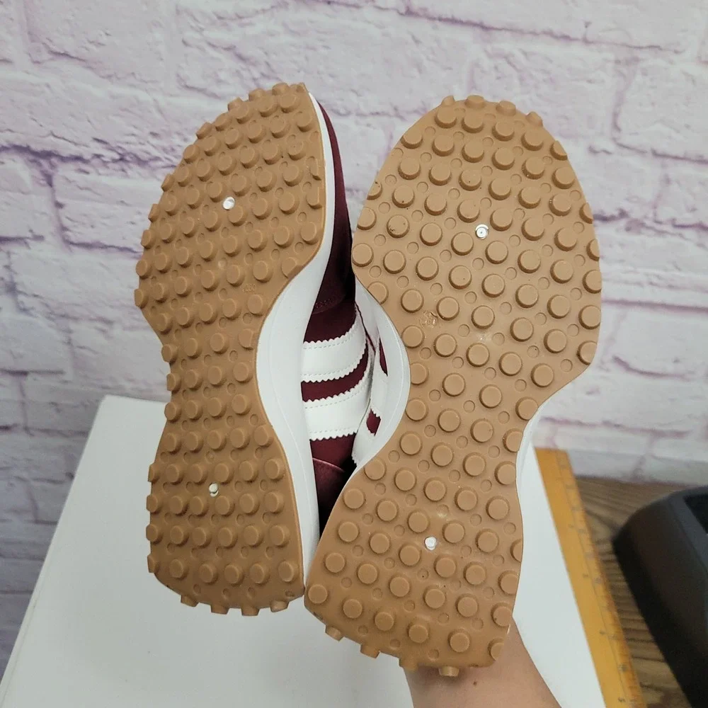 STAY REAL Burgundy Suede Platform Sneakers Womens Size EU 41 Chunky Y2K Retro